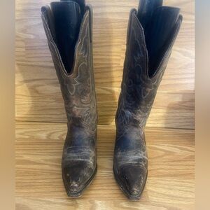 Laredo Access Western Boots Women’s Size 7 W Brown Leather 51078 Snip Toe